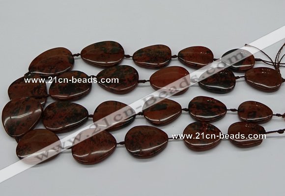 CNG5162 15.5 inches 16*22mm - 30*35mm freeform mahogany obsidian beads