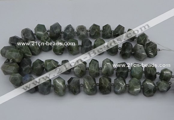 CNG5221 15.5 inches 12*16mm - 15*20mm faceted nuggets labradorite beads