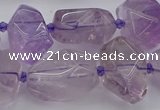 CNG5234 15.5 inches 13*18mm - 18*25mm faceted nuggets amethyst beads