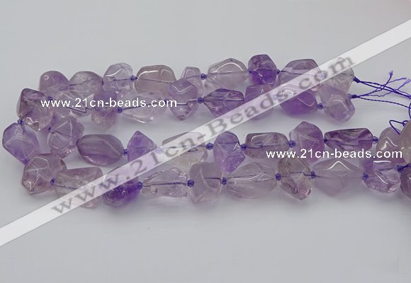 CNG5234 15.5 inches 13*18mm - 18*25mm faceted nuggets amethyst beads