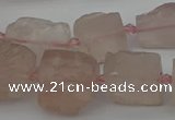 CNG5241 15.5 inches 8*12mm - 15*25mm nuggets rose quartz beads