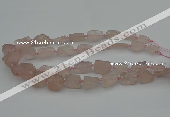 CNG5241 15.5 inches 8*12mm - 15*25mm nuggets rose quartz beads