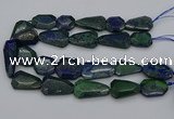 CNG5257 15.5 inches 20*25mm - 25*40mm faceted freeform chrysocolla beads