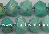 CNG5271 15.5 inches 10*14mm - 15*20mm faceted nuggets amazonite beads