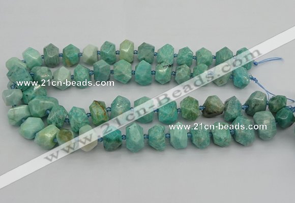 CNG5271 15.5 inches 10*14mm - 15*20mm faceted nuggets amazonite beads