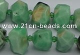 CNG5272 15.5 inches 10*14mm - 13*18mm faceted nuggets emerald  beads