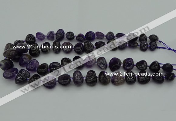 CNG5296 15.5 inches 10*14mm - 15*20mm nuggets amethyst beads