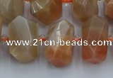 CNG5301 15.5 inches 12*16mm - 15*20mm faceted nuggets moonstone beads