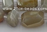 CNG5303 15.5 inches 12*16mm - 18*25mm faceted nuggets moonstone beads