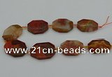 CNG5317 15.5 inches 25*35mm - 35*45mm freeform agate beads