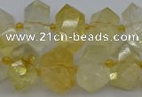 CNG5327 15.5 inches 12*16mm - 15*20mm faceted nuggets citrine beads