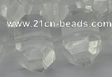 CNG5335 15.5 inches 13*18mm - 20*30mm faceted nuggets white crystal beads