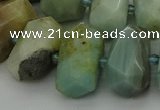 CNG5337 15.5 inches 12*16mm - 15*20mm faceted nuggets amazonite beads