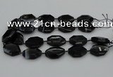 CNG5350 15.5 inches 25*35mm - 30*40mm faceted freeform agate beads