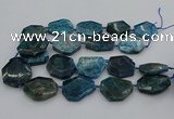 CNG5355 15.5 inches 20*30mm - 35*45mm faceted freeform apatite beads