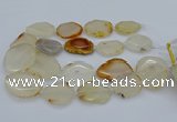 CNG5363 15.5 inches 20*30mm - 35*45mm faceted freeform agate beads