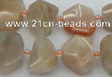 CNG5385 15.5 inches 12*16mm - 18*25mm faceted nuggets moonstone beads