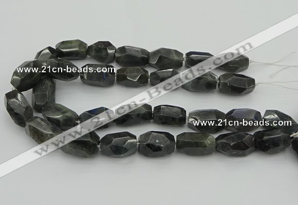 CNG5389 15.5 inches 12*16mm - 15*25mm faceted nuggets labradorite beads