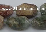 CNG5396 15.5 inches 12*16mm - 18*28mm faceted nuggets ghost gemstone beads