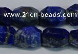 CNG5410 15.5 inches 12*16mm - 15*20mm faceted nuggets lapis lazuli beads