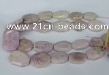 CNG5448 15.5 inches 20*30mm - 35*45mm faceted freeform kunzite beads