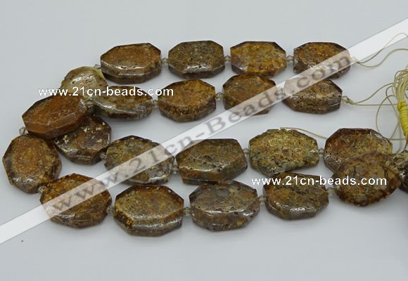 CNG5454 15.5 inches 20*30mm - 35*45mm faceted freeform opal beads