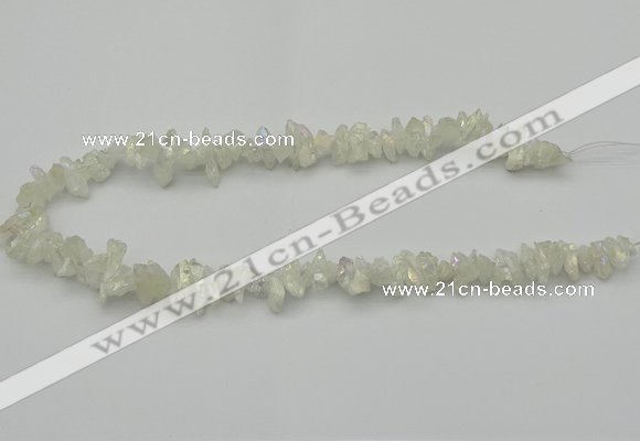 CNG5460 15.5 inches 6*10mm - 8*20mm nuggets plated quartz beads