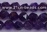 CNG5492 15.5 inches 8mm faceted nuggets amethyst gemstone beads