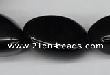 CNG55 15.5 inches 10*12mm - 20*35mm nuggets black agate beads