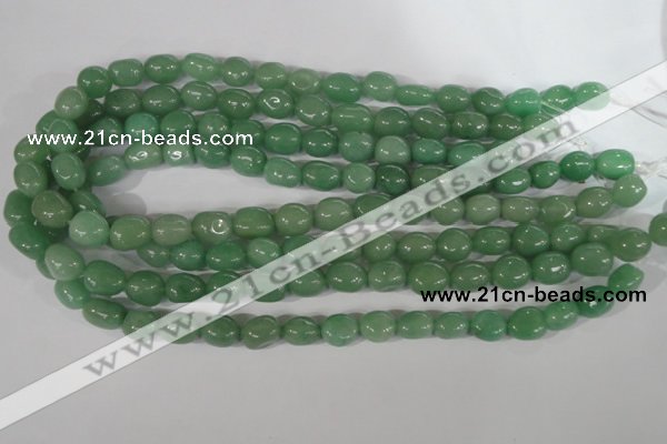 CNG551 15.5 inches 10*13mm nuggets green aventurine beads