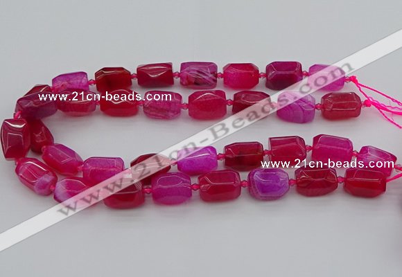 CNG5525 15.5 inches 12*16mm - 15*20mm faceted nuggets agate beads