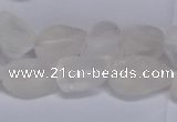 CNG5530 15.5 inches 10*14mm - 12*16mm nuggets white crystal beads