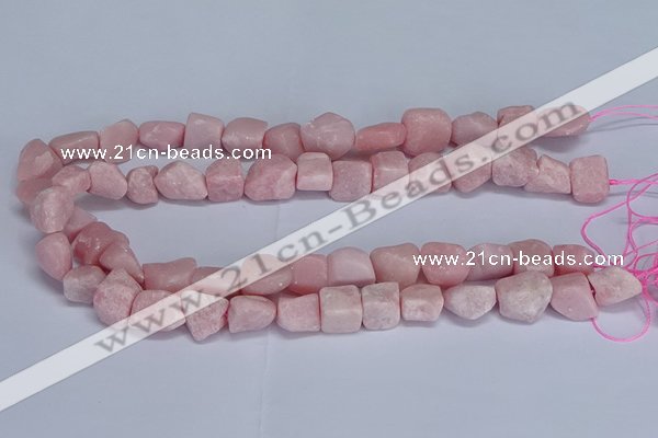 CNG5536 15.5 inches 10*14mm - 12*16mm nuggets Chinese pink opal beads