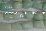 CNG554 15.5 inches 6*8mm nuggets amazonite gemstone beads