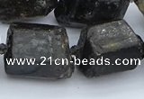 CNG5555 15.5 inches 18*20mm - 20*28mm nuggets black tourmaline beads