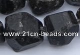 CNG5557 15.5 inches 18*22mm - 22*25mm nuggets black tourmaline beads