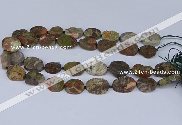 CNG5570 15.5 inches 12*16mm - 18*22mm freeform ocean agate beads