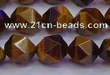 CNG5578 15.5 inches 10mm faceted nuggets yellow tiger eye beads