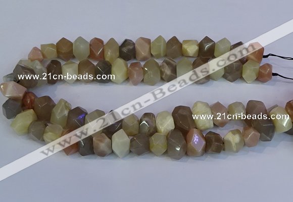 CNG5581 15.5 inches 10*14mm - 13*18mm faceted nuggets moonstone beads