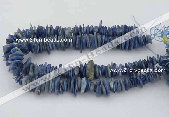 CNG5589 3*15mm - 6*20mm nuggets natural blue kyanite beads