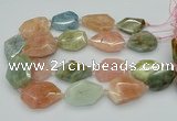 CNG5592 15.5 inches 25*35mm - 30*40mm faceted freeform morganite beads