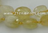 CNG5605 15.5 inches 10*14mm - 13*18mm faceted nuggets citrine beads