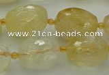 CNG5606 15.5 inches 12*16mm - 15*22mm faceted nuggets citrine beads