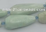 CNG5636 15.5 inches 15*35mm - 18*45mm faceted teardrop amazonite beads