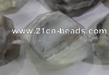 CNG566 28*30mm - 30*40mm faceted nuggets botswana agate beads