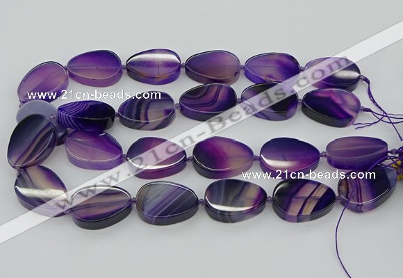 CNG5662 15.5 inches 22*30mm freeform agate gemstone beads