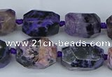 CNG5685 15.5 inche 12*16mm - 15*20mm faceted nuggets charoite beads