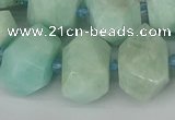 CNG5692 15.5 inches 12*16mm - 15*20mm faceted nuggets amazonite beads