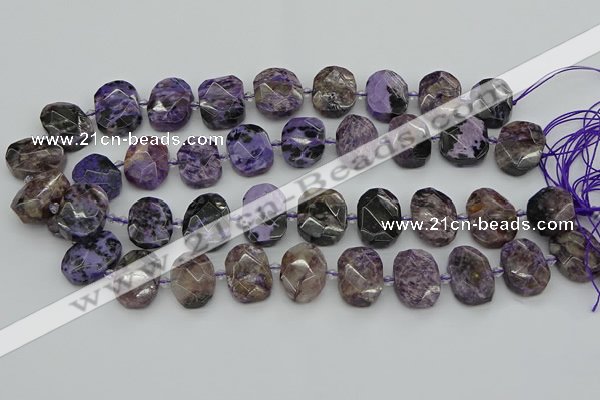 CNG5697 15.5 inches 13*18mm - 15*20mm faceted freeform charoite beads