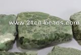 CNG570 25*30mm - 30*40mm nuggets serpentine jasper beads